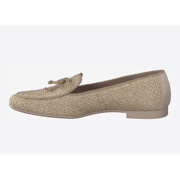 NWT Paul Green Robbie Raffia Loafers Natural Beige Slip On Flats Size 7 $379 - Picture 2 of 10